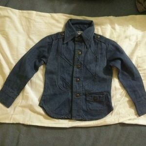 Wonderful Vintage 70's NOS Child's Denim Shirt  5